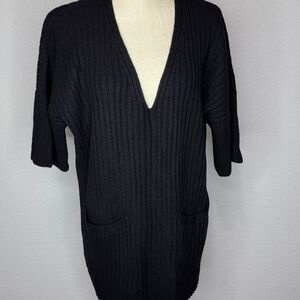 Lafayette 148 New York Black Wool Tunic Size M/L #500